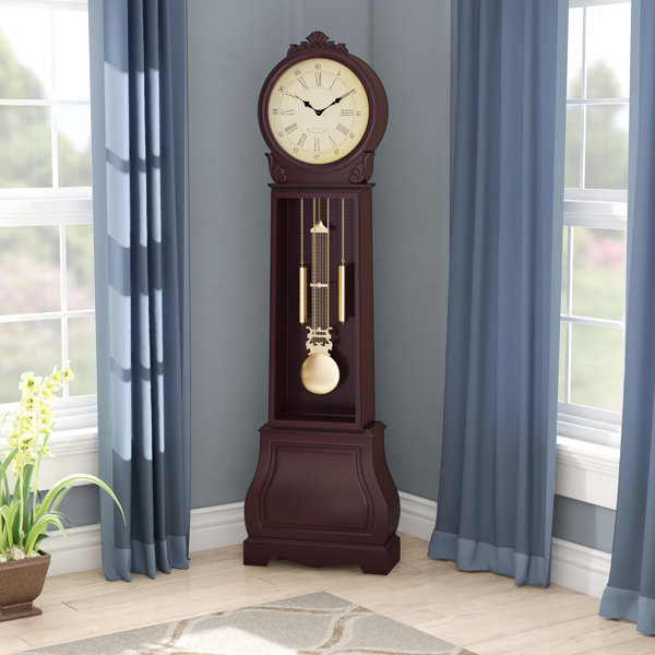 Alcott Hill® 72'' H Wood Grandfather Clock & Reviews Wayfair